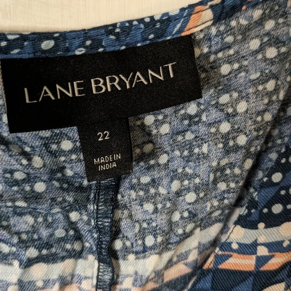 Lane Bryant peplum top/blouse size 22 - Picture 3 of 9